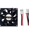 24V Welding Machine Cooling Fan 92X38MM High Airflow Dual Ball Bearing Low Noise Heavy Duty Industrial Grade For Power Supplies And Cabinets 2 Pin 2 Wire Mount Kit Universal Case Fan, black 92x38mm with 2-wire connector
