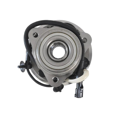 Front view of 4WD Front Wheel Hub Bearing Assembly With ABS For Ford Ranger 2000 2001 2002 And Mazda B3000 B4000 5 Lug 4X4 Direct Fit OEM Replacement