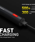 Newest 51 In 1 Mini Cordless Precision Screwdriver Kit With S2 Steel Magnetic Bits, Type C Fast Charge cable inserted