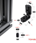 Inside Corner Brackets For 40 Series 8mm T Slot Aluminum Profiles 10 Sets Black Ball End Hex Wrench Included For No Hassle Secure CNC