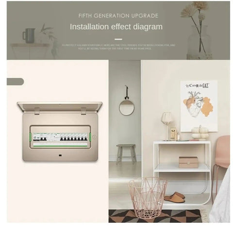 Heavy Duty Miniature Circuit Breaker For Residential And Commercial Wiring Featuring Rock Solid Overload Protection And Short Circuit Safety Air Switch AC Electrical Panel in a stylish interior setting.