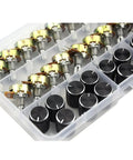 20 Pack High Quality B10K 10K Ohm Knurled Shaft Linear Rotary Potentiometers With Black Knob Kit WH148 Includes Nuts Washers Caps For Quick Precise Tuning