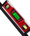 10 Inch Digital Level And Protractor With IP54 Inclinometer displaying angle on large LED backlight, used for DIY and construction
