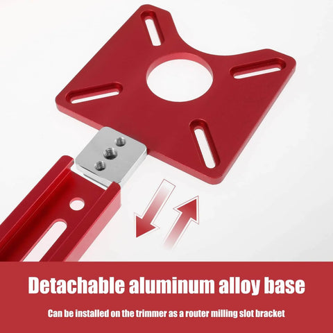 4 In 1 Router Milling Groove Bracket Kit With Extended Circle Milling Guide, Circle Cutting Jig, Pro Grade Aluminum Base
