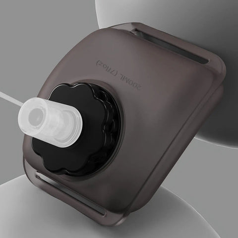Hydration On The Wrist On The Go 200ml Silicone Leakproof Wearable Bottle showing ergonomic hand strap for outdoor use