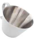 Easy Pour Stainless Steel 100ml Coffee Measuring Cup With V Shaped Spout And Clear Scale For Smooth Milk Frothing, Barista At Home Ready