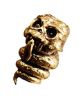 All New Vintage Copper Keychain Charm With 8mm Antique Brass Rings, unique skull design for tough outdoor gear.