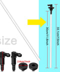 Diagram of Heavy Duty Riding Lawn Mower Fuel Line Kit With Valve Stems And Bushings Replacement Parts For D Series And LA Series