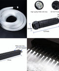 Components of 6W RGBW Fiber Optic Starlight Headliner Kit With 550pcs 0.03in End Glow Strands 13.1ft Total Length Meteor Shooting Star
