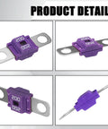 3 Pack Auto AMI Midi Fuses Bolt On 40 Amp Replacement Fuse For Cars Trucks Golf Carts Heavy Duty Flame Retardant Housing
