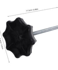 Spare Tire Clamp Bolt Replacement For Cars Universal Fit Hold Down Hardware, black plastic knob with 17.5cm bolt.