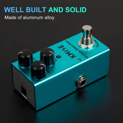 Beefy Crunch Distortion Guitar Effects Pedal Mini Single Type DC 9V True Bypass With Noise Reduction And Pure Signal Aluminum Body