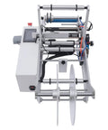 Semi Automatic Round Bottle Labeling Machine Fits 20 To 120 Mm Diameter High Speed Label Applicator No Sweat Setup Straight Up Smooth Operator showing front view and details.