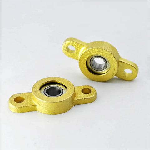 Badass 2 Pc Micro Pillow Block Bearing Set With Self Aligning Design Heavy Duty Cast Iron Housing Plus Chrome Steel Insert Fits 5 To 10mm Shafts view