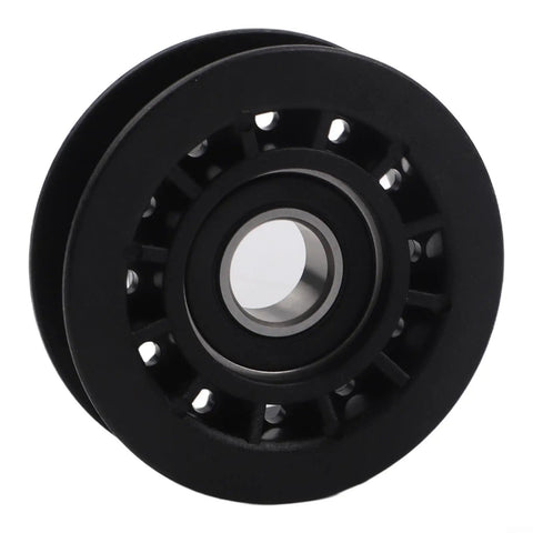 Durable Idler Pulley Replacement for Walk Behind Mowers, Plastic Construction, Close-Up, Fits Most Brands, Easy Install