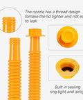 Gas Can Spout Replacement No Spill Design Flexible Nozzle Fits Most 1 To 10 Gallon Tanks Easy Pour For Cars Trucks Lawn Mowers Motorcycles And More Vent Cap Included