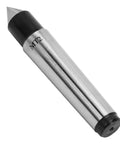Pro Grade MT2 Carbide Tipped Half Notched Dead Center For Woodturning And Lathe Work Built Tough For CNC Machines, close-up view.