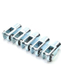 Five Pack Y Type Air Cylinder Clevis Ends M10x1.25 Female Thread For Pneumatic Cylinders, Heavy Duty Iron Link Connectors, Foot Mount, 2.04 Inch Length, 32mm Bore, Durable, Easy Install Fittings in five-piece view