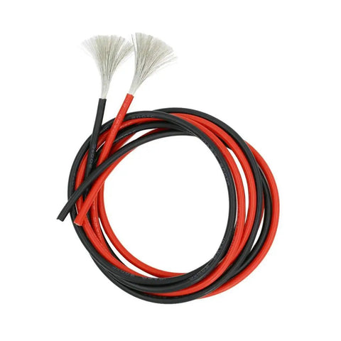 Ultra Flexible 10 AWG Silicone Wire 5 Ft Red And 5 Ft Black Pro Grade Tinned Copper With 1050 Strands Coiled View