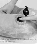 Inflatable Travel Neck Pillow With Washable Pillowcase U Shaped Cervical Support For Airplane Train And Car Rides showing valve