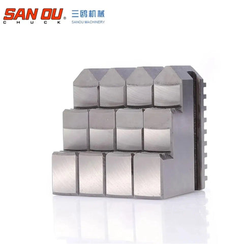 Rock Solid 4 Jaw Lathe Chuck Jaws For K12-80 And K12-100 Metal Lathes. Set of 4 precision jaws crafted from hardened steel.