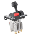 PTO Control Valve AV295 Power Take Off Air Shift Dual Valve for Dump Truck Tipper Hydraulic Hoist System close-up view.