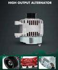 Drop In 12V 130A CW 6 Groove Alternator Replacement For Kia Sorento 2007 2009 Sedona 2006 2009 Hyundai Azera 2006 2011 Veracruz