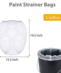 10 Pack 5 Gallon Paint Strainer Bags With Elastic Drawstring Fine Mesh Filters For Paint Buckets And More Reusable Nylon Filter Bags