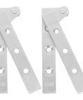 4 Pack Stainless Steel Pivot Door Hinges With Thickened Design for heavy duty operation, silver, close-up view