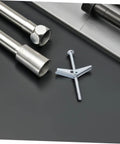 Heavy Duty Wing Nut Toggle Bolt Kit For Drywall Anchoring With 30 Sets Includes Durable Screws And Anchors For Hanging Heavy Stuff Securely And Quickly Today, silver
