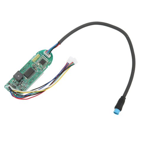Electric Scooter Dashboard Display Cover For MAX G30 Replacement Parts Durable Metal And Plastic Circuit Board With Crystal Clear Screen Weatherproof For All Weather Rides And Real Time Readouts, close-up of circuit board and wiring.