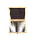 Precision Alloy Steel Parallel Blocks For CNC Milling And Table Saw Routing And Top Shelf Machining Gauges in a wooden case.