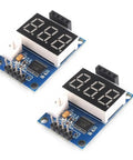Two Pack HC SR04 Ultrasonic Sensor Module With Onboard STM8S103 Microcontroller 5V Distance Meter With Digital Readout