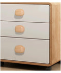 Square Walnut Cabinet Knobs For Drawers And Wardrobes Replacement Pull Handles on white drawer unit