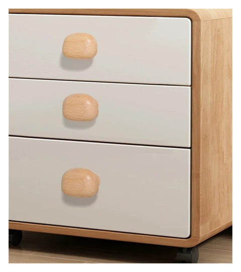 Square Walnut Cabinet Knobs For Drawers And Wardrobes Replacement Pull Handles on white drawer unit