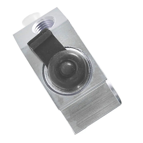 Bulletproof Aluminum Combination Proportioning Valve For Chevy And Gm Performance Builds No Sweat Brake Rework Plug And Play Disc To Drum Conversion 172 1353 And 172 1361, close-up view showing valve and fitting.