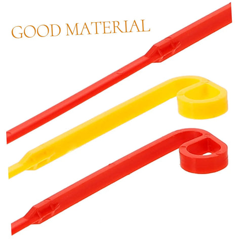 20 Pack Durable Plastic Grass Mower Blades Replacement for Lawn Care and Garden Jobs in red and yellow colors