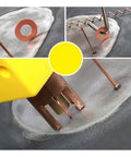 Body Repair Spot Weld Kit With Dent Puller, 800VA Spot Welder, Stud Gun Set, Dents Remover Pro Grade tool in use on metal panel