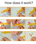 Top Shelf RJ45 Network Cable Crimp Tool Kit For Cat5e Cat6 Wiring Featuring Digital Cable Tester Heavy Duty Crimper Wire Stripper in action