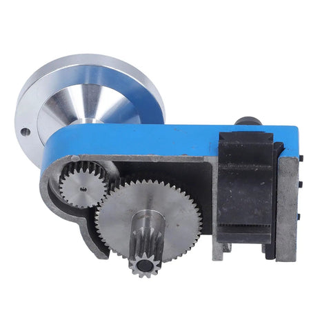 Slide Carriage Replacement Kit for Mini Lathes in aluminum die cast with visible gears, 2.0mm pitch, for 0618, 7x12, 7x14 series.