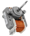 Front view of Convection Fan Motor DG31-00005A Replacement Single Unit for Microwave Oven 120V 60Hz Left-Hand Shaft Threads Fits AP4338602