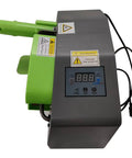 Compact Air Pillow Maker Machine control panel with digital display and green handle, efficient bubble cushion generator.