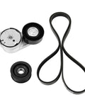 Super Sweet 3.6L V6 Serpentine Belt Drive Kit For Dodge Avenger Journey And Chrysler Grand Caravan With Tensioner Idler Pulley And Fresh Ribbed Belt To Fix Squeals And Keep Your Ride Rockin Smooth Like A Boss From 2011 Through 2019, belt and pulleys