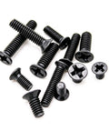 Top Shelf Carbon Steel 720 Piece Mini Screw Assortment Kit Featuring Phillips Cross Drives And Countersunk Flat Heads for laptops, assorted screws.