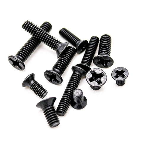 Top Shelf Carbon Steel 720 Piece Mini Screw Assortment Kit Featuring Phillips Cross Drives And Countersunk Flat Heads for laptops, assorted screws.
