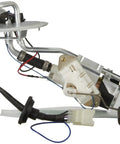 High Performance Electric Fuel Pump For Ford Escort And Mercury Tracer Whips, silver metal assembly with fuel lines.