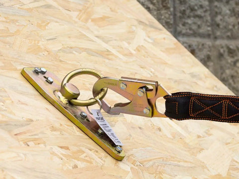 Bull Ring Roof Anchor Reusable For Flat Roofs With Wooden Structures Quick Setup And Fall Arrest Restraint System Positioning Applications
