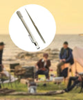 Dope Diamond Sharpening Rod And Stone Pen Sharpener Tool with camping background, silver, double head, compact design