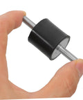 4 Pack Rubber Vibration Isolator Mounts With M6 x 19mm Studs 25x25mm Pads For Fitness Equipment And Home Appliances, close-up