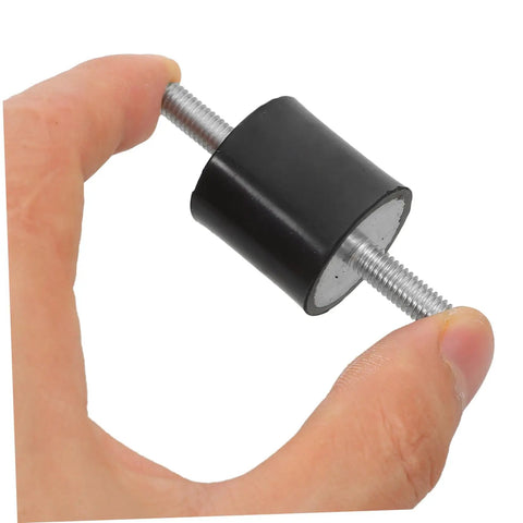 4 Pack Rubber Vibration Isolator Mounts With M6 x 19mm Studs 25x25mm Pads For Fitness Equipment And Home Appliances, close-up